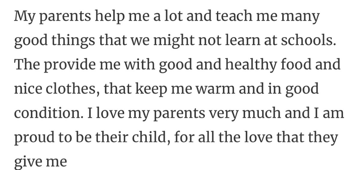 Dear friend, i want to tell you about my family. It is consists of a three human. My father, mother and...